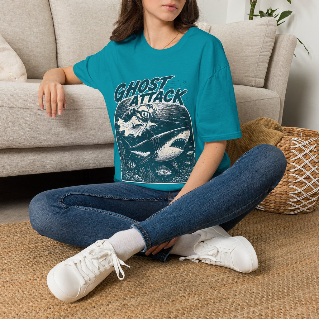 Ghost Attack T-Shirt — Vintage Horror Graphic Tee