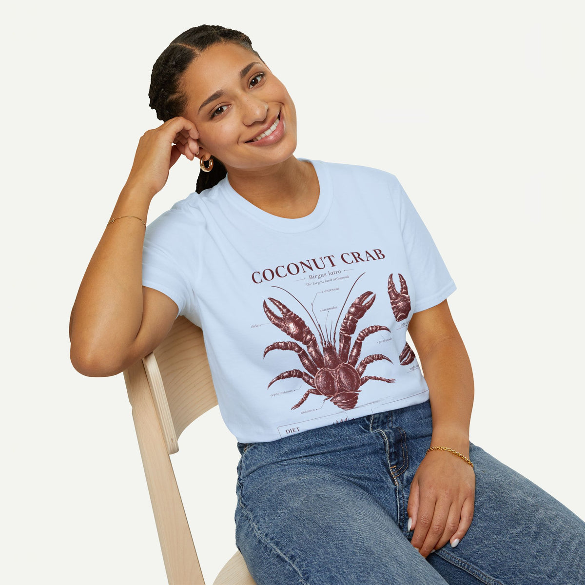 Coconut Crab Anatomy T-Shirt