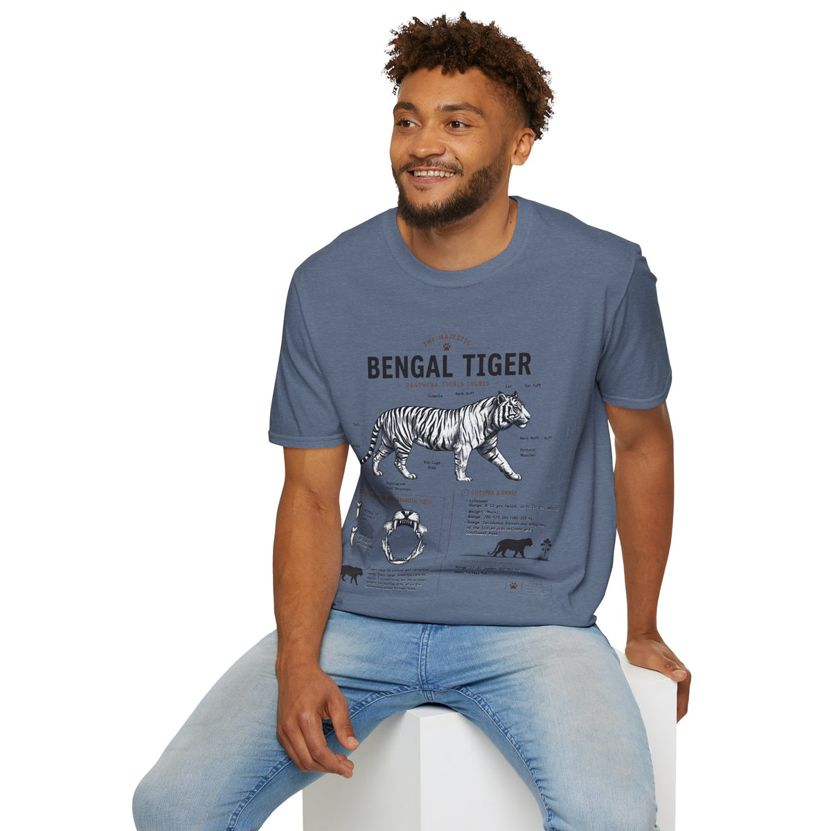 Bengal Tiger Vintage Anatomy T-Shirt