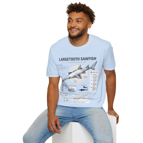 Largetooth Sawfish Anatomy T-Shirt — Marine Biology Graphic Tee