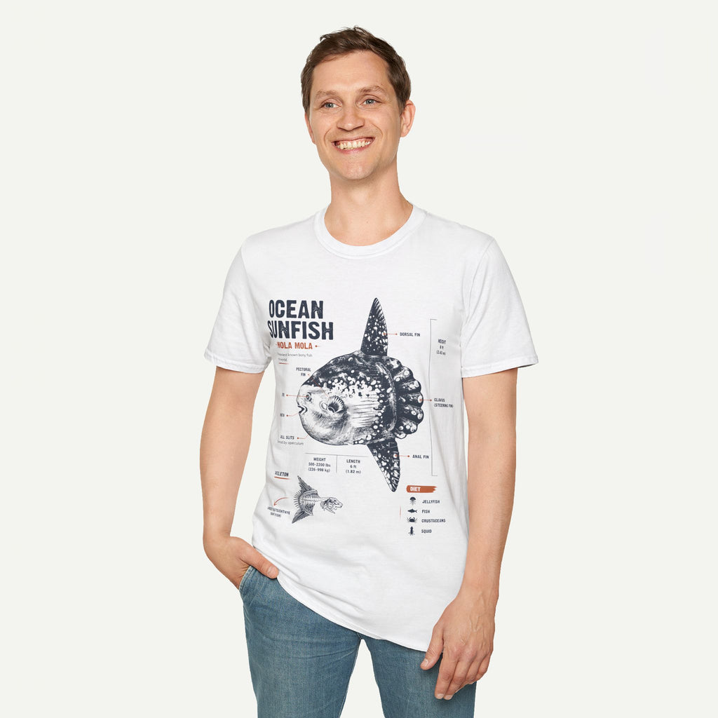 Ocean Sunfish Illustration T-Shirt — Mola Mola Science Graphic Tee
