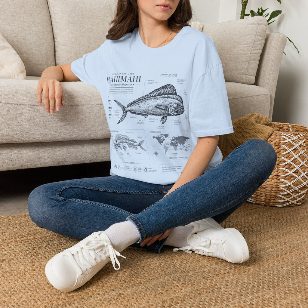 Mahi Mahi Fish Anatomy T-Shirt — Vintage Ocean Explorer Graphic Tee