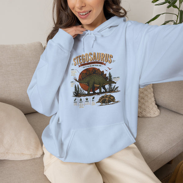 Stegosaurus Vintage Anatomy Hoodie – Retro Dino Nature Sweatshirt