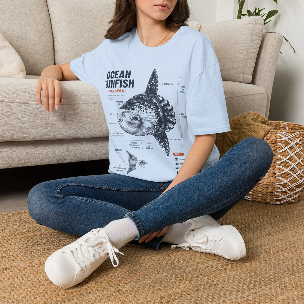 Ocean Sunfish Illustration T-Shirt — Mola Mola Science Graphic Tee