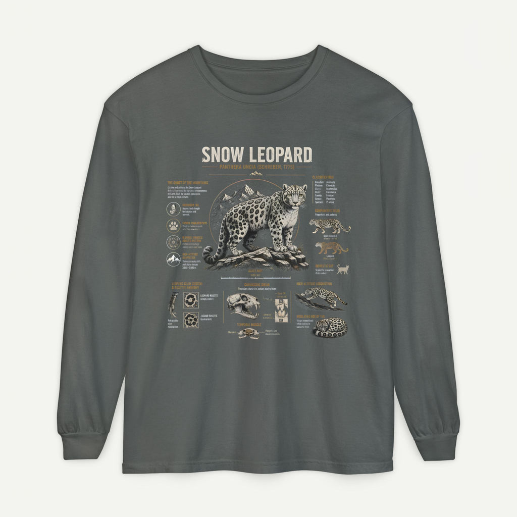Snow Leopard Anatomy Long Sleeve Tee