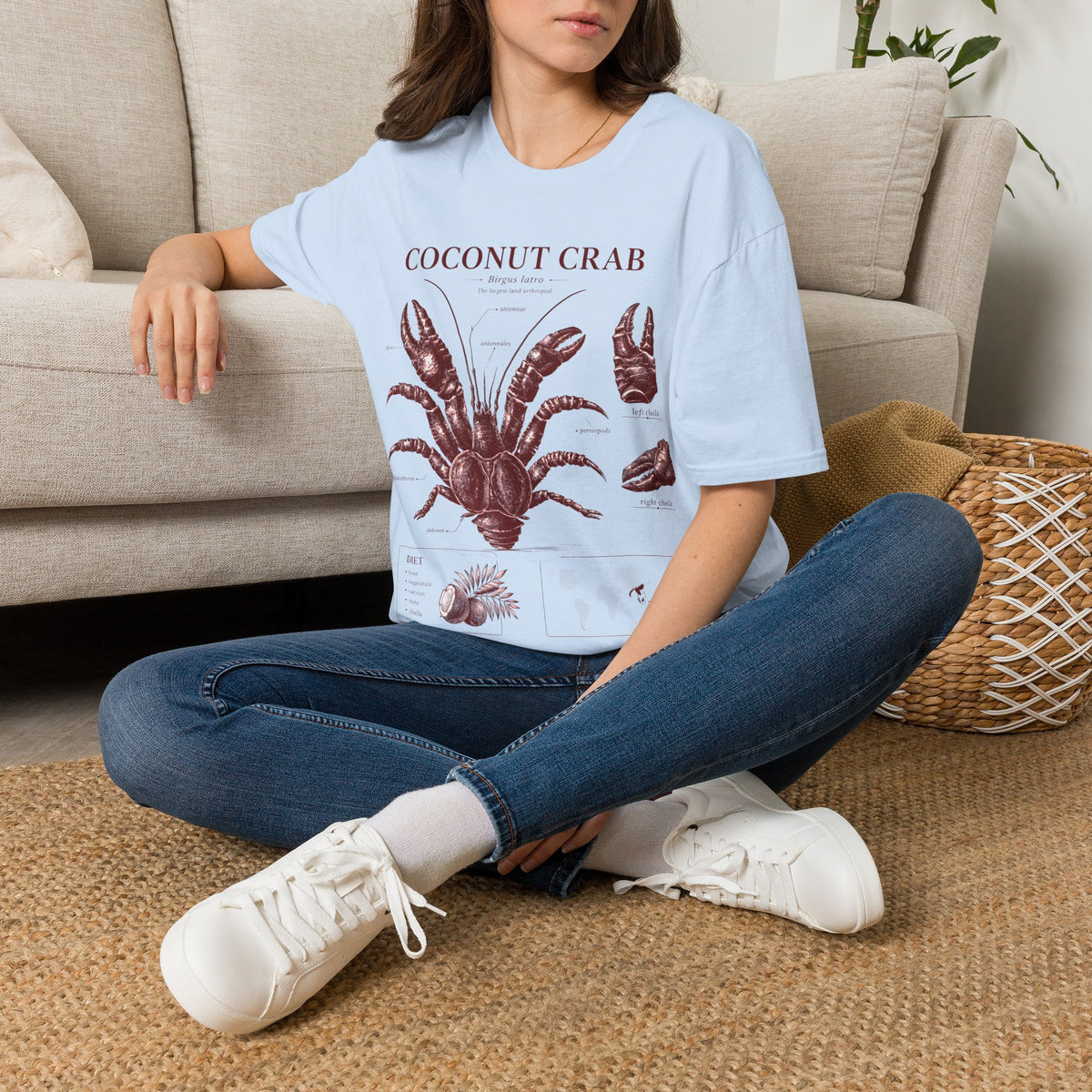 Coconut Crab Anatomy T-Shirt