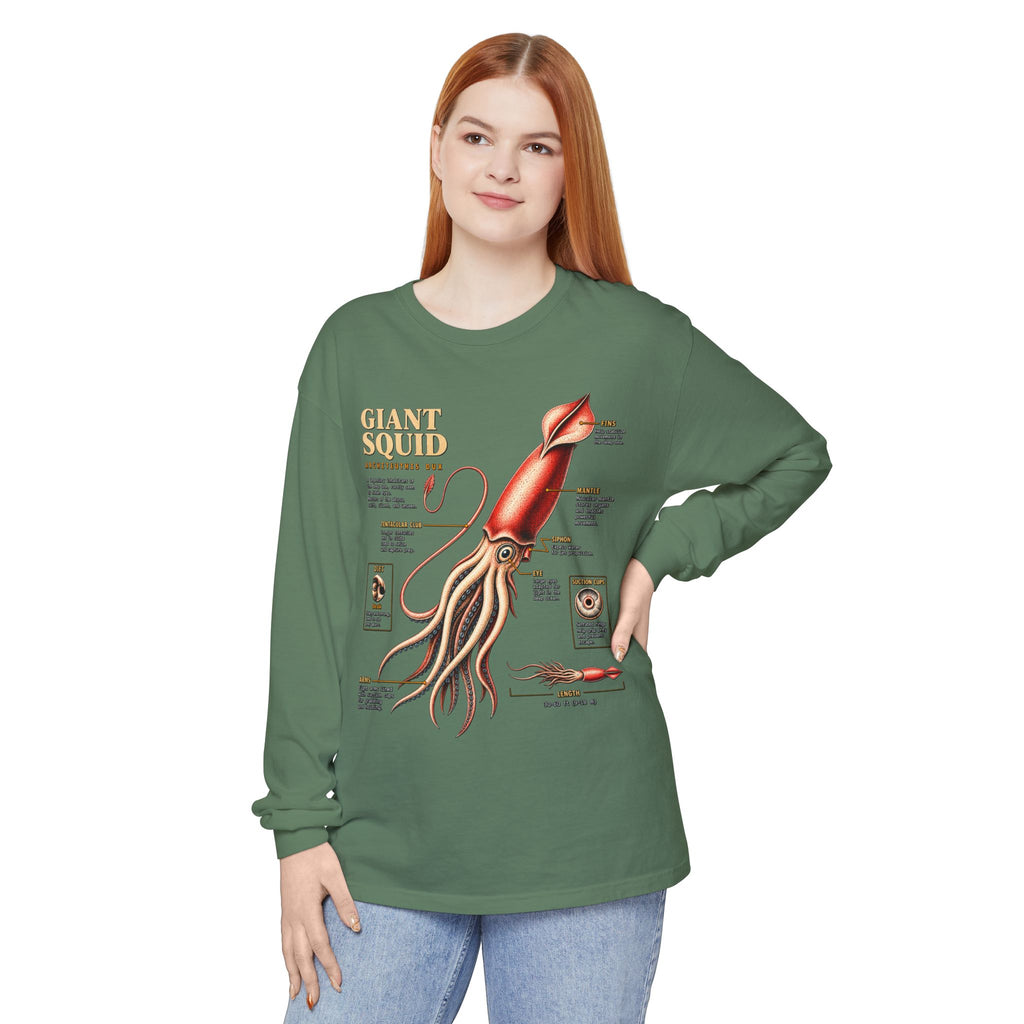 Giant Squid Anatomy Long Sleeve Tee