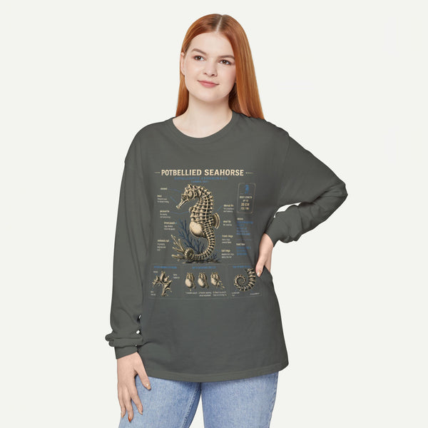 Seahorse Anatomy Long Sleeve Tee