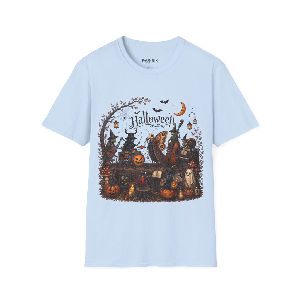 Halloween Witch & Pumpkin T‑Shirt — Spooky Night Graphic Tee