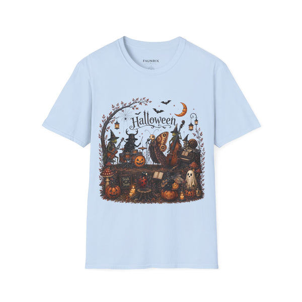 Halloween Witch & Pumpkin T‑Shirt — Spooky Night Graphic Tee