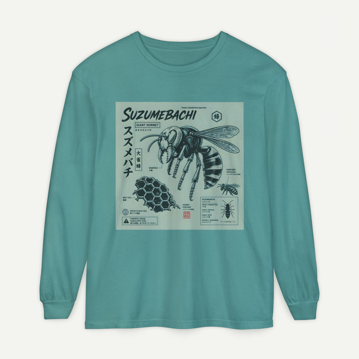 Suzumebachi Hornet Anatomy Long Sleeve Tee