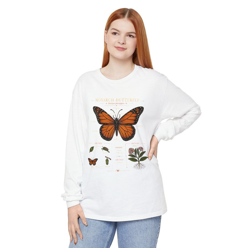 Monarch Butterfly Anatomy Long Sleeve Tee