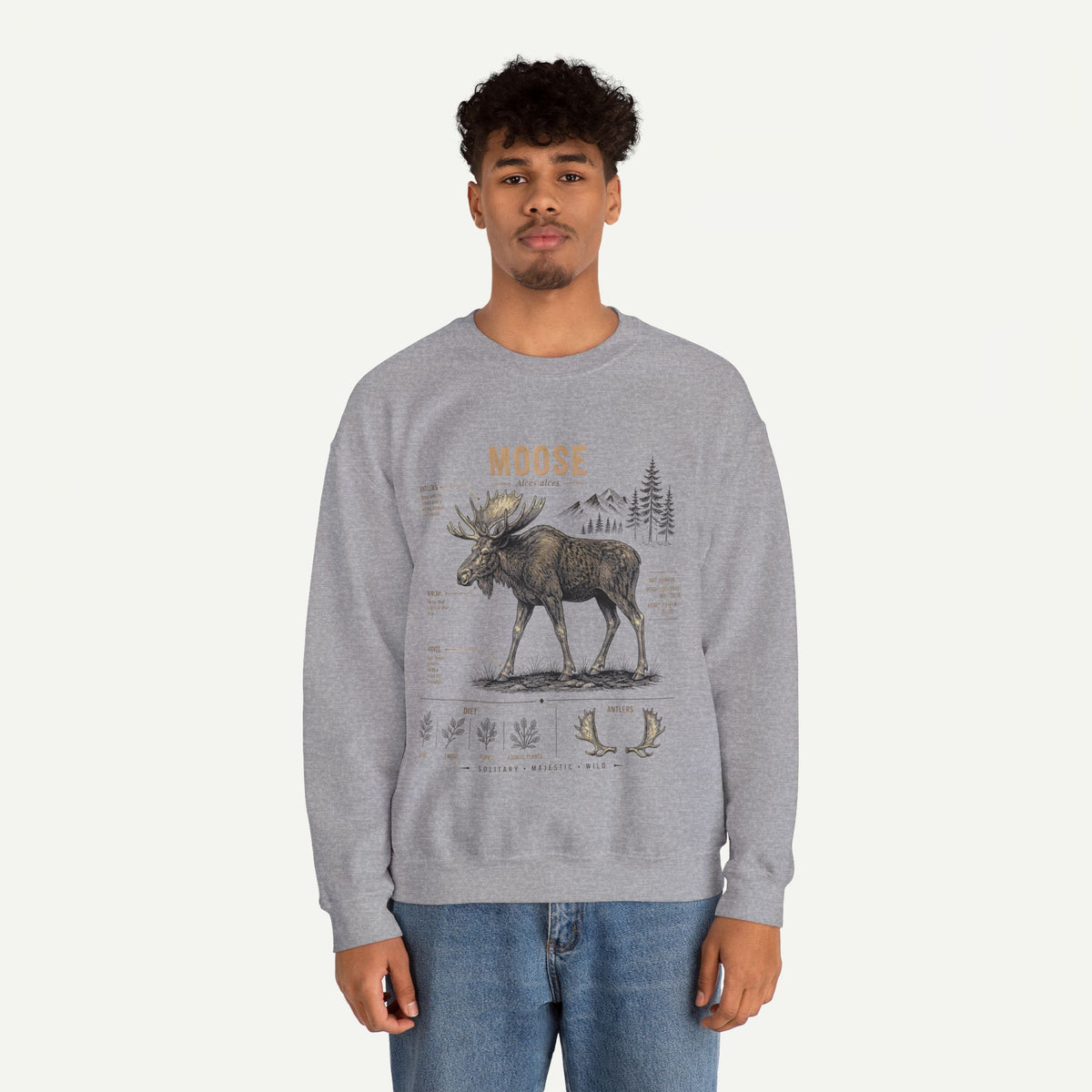 Moose Anatomy  Sweatshirt
