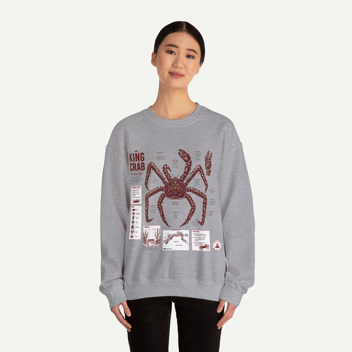 King Crab Anatomy Sweatshirt