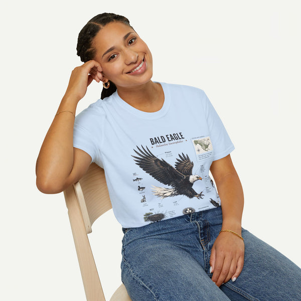 Bald Eagle Anatomy Field Guide T-Shirt