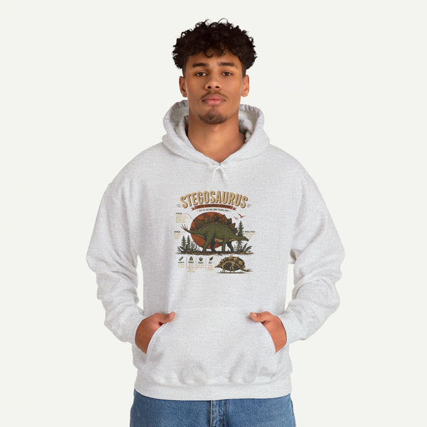 Stegosaurus Vintage Anatomy Hoodie – Retro Dino Nature Sweatshirt