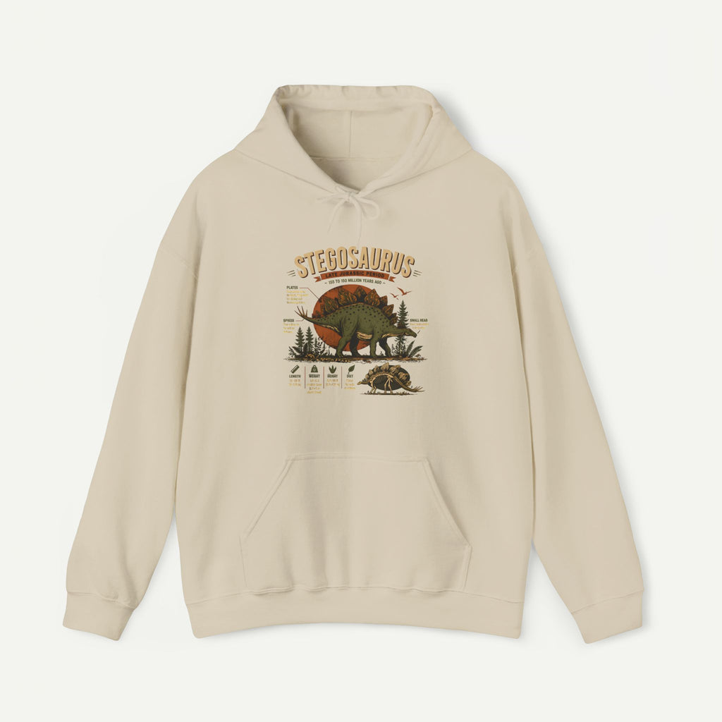 Stegosaurus Vintage Anatomy Hoodie – Retro Dino Nature Sweatshirt