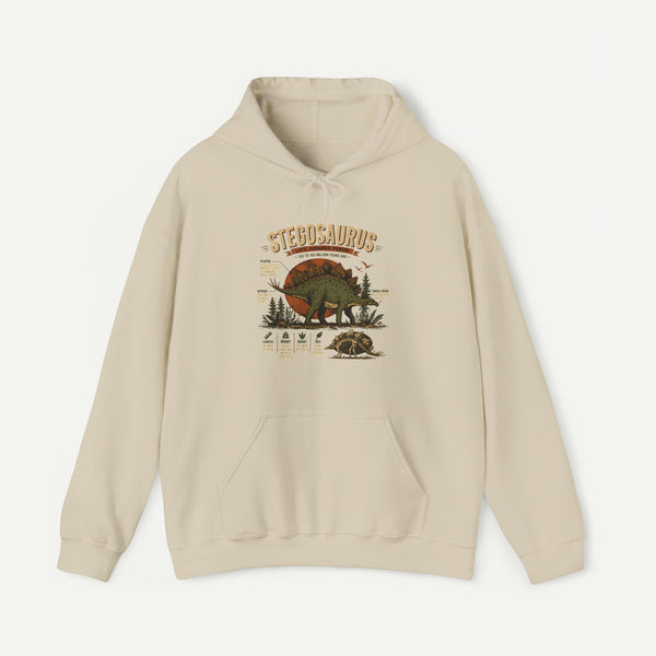 Stegosaurus Vintage Anatomy Hoodie – Retro Dino Nature Sweatshirt