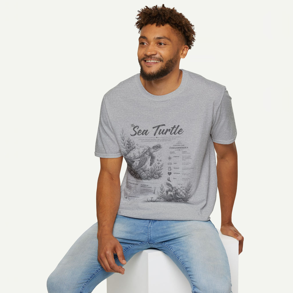 Sea Turtle Anatomy T-Shirt — Vintage Marine Illustration Tee