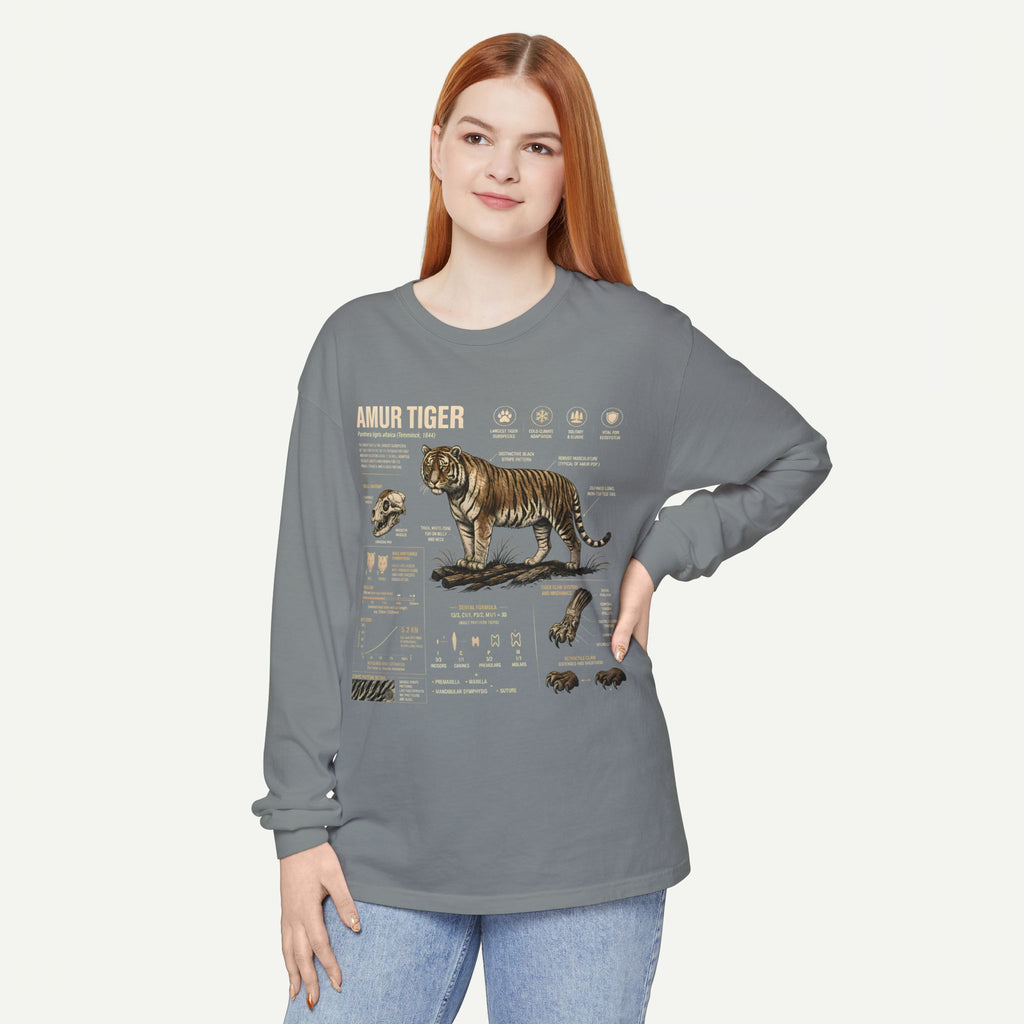 Amur Tiger Anatomy Long Sleeve Tee