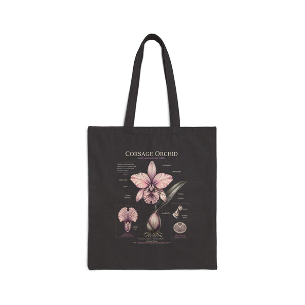 Botanical Amaryllis Canvas Tote Bag
