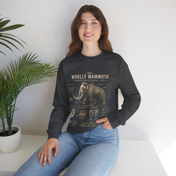 Woolly Mammoth Anatomy Sweatshirt — Vintage Natural History Crewneck
