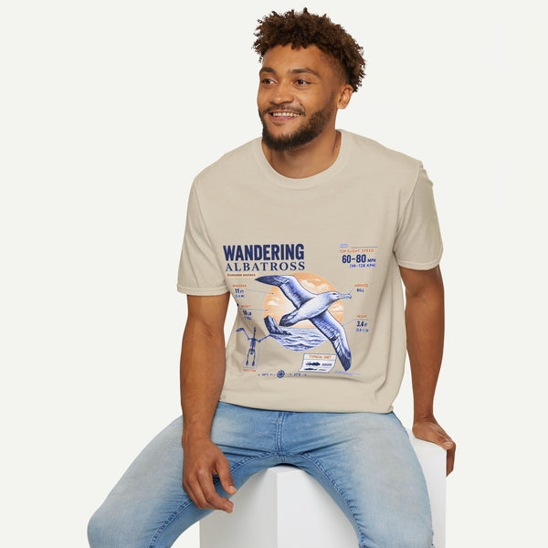 Wandering Albatross Anatomy T-Shirt — Vintage Seabird Graphic Tee
