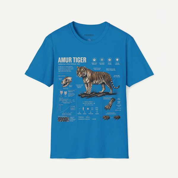 Amur Tiger Anatomy T-Shirt – Vintage Wildlife Anatomy Graphic Tee