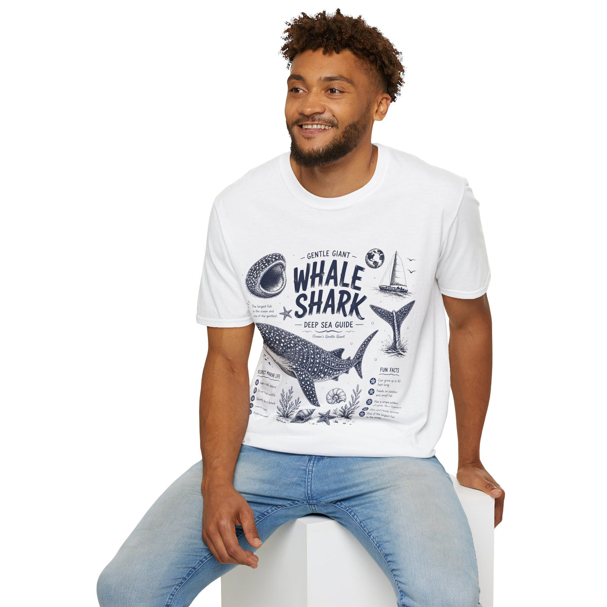 Whale Shark Anatomy T-Shirt — Deep Sea Guide Graphic Tee