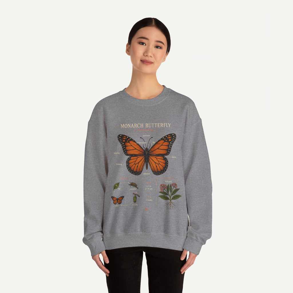 Monarch Butterfly Anatomy Sweatshirt