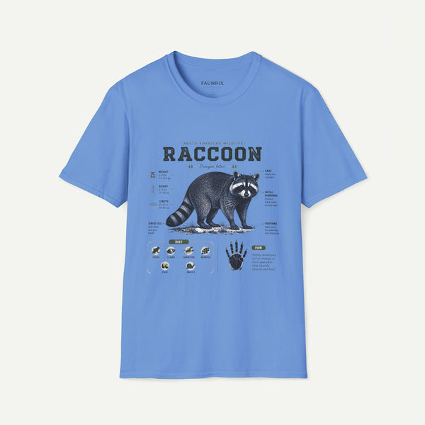 Raccoon Anatomy T-Shirt — North American Wildlife Graphic Tee