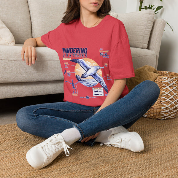 Wandering Albatross Anatomy T-Shirt — Vintage Seabird Graphic Tee