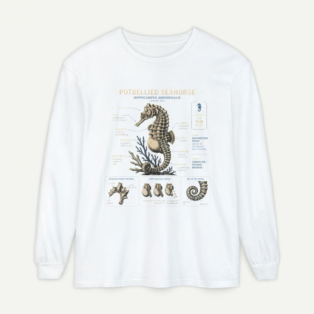 Seahorse Anatomy Long Sleeve Tee
