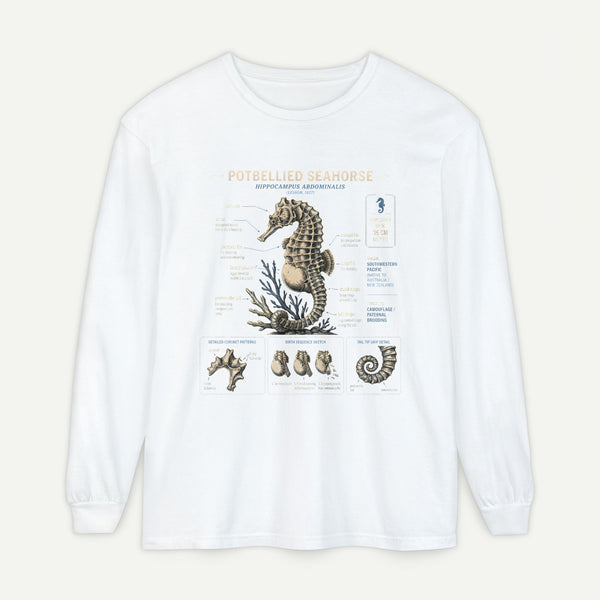 Seahorse Anatomy Long Sleeve Tee