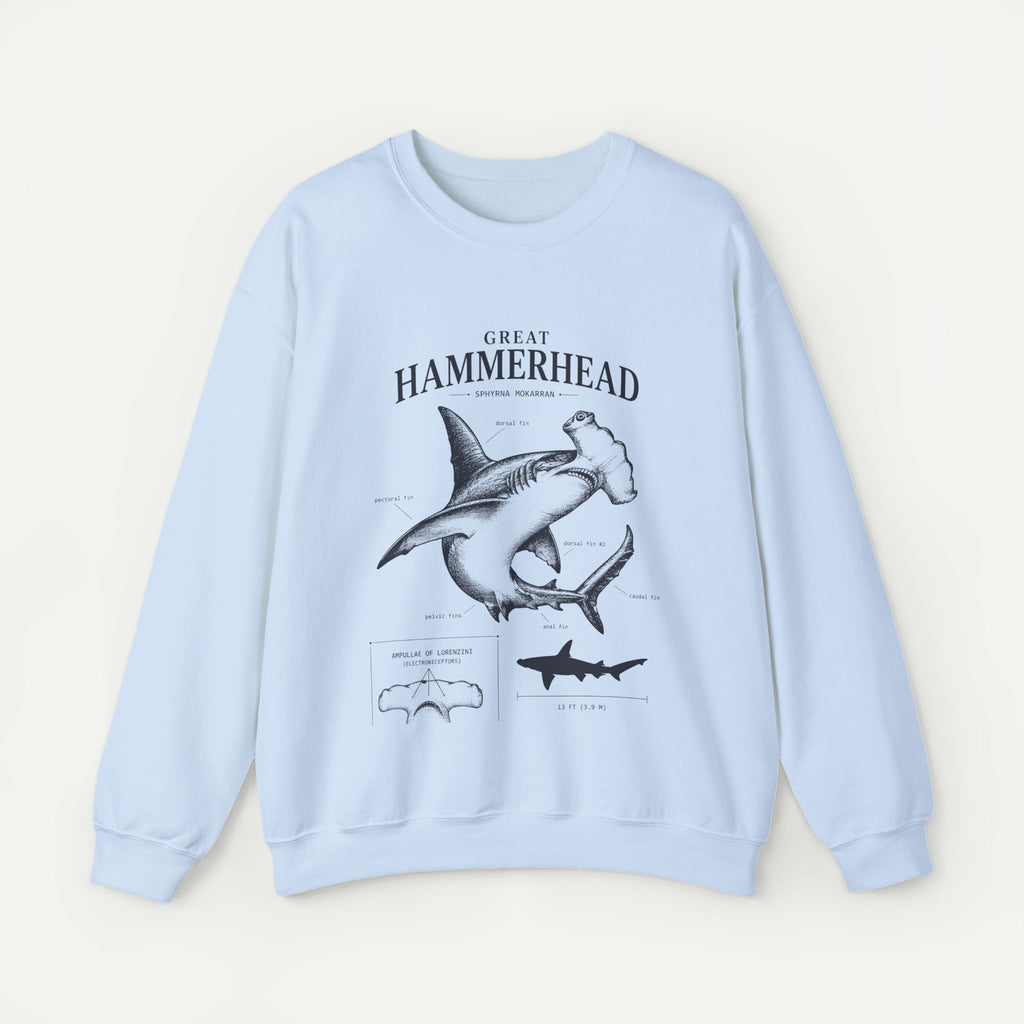 Hammerhead Shark Sweatshirt – Great Hammerhead Illustration