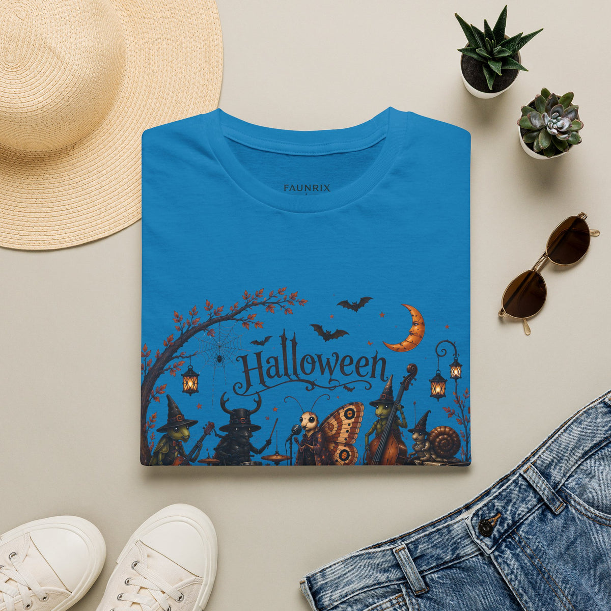 Halloween Witch & Pumpkin T‑Shirt — Spooky Night Graphic Tee