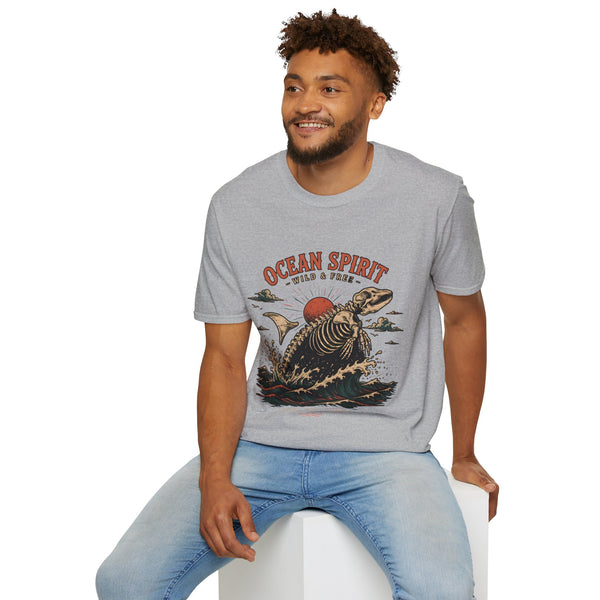 Ocean Spirit T-Shirt — Wild & Free Sea Turtle Graphic Tee