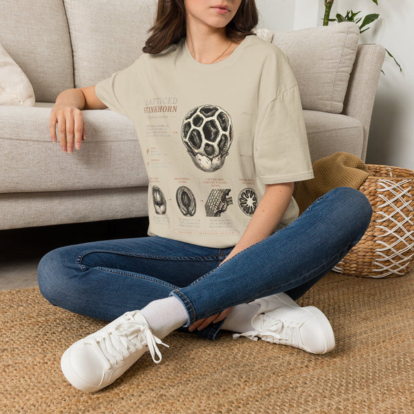 Botanical Latticed Stinkhorn  Anatomy  Vintage Naturalist Shirt