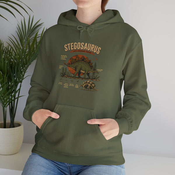 Stegosaurus Vintage Anatomy Hoodie – Retro Dino Nature Sweatshirt