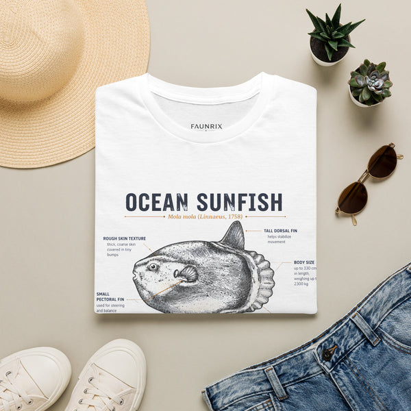 Ocean Sunfish Anatomy T-Shirt — Vintage Marine Biology Graphic Tee