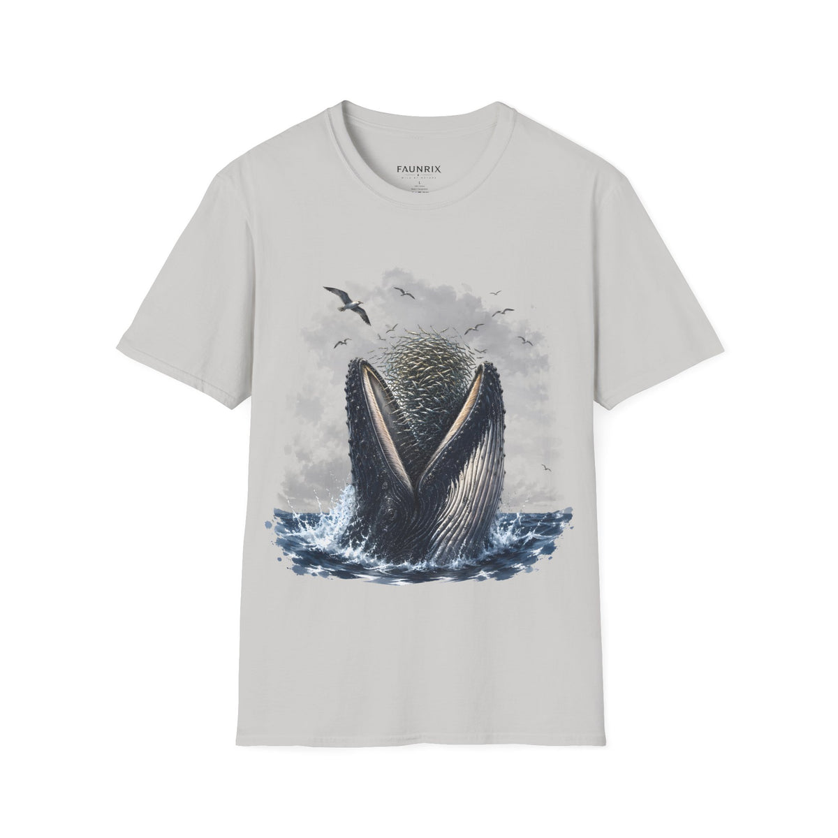 Whale Tail Ocean Scene T-Shirt – Marine Wildlife Tee