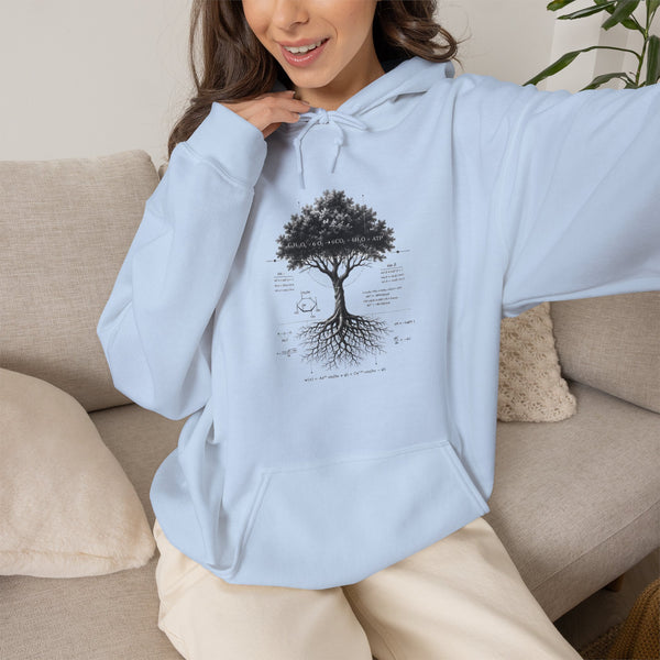 Tree of Life Hoodie — Botanical Diagram Roots & Growth Sweatshirt