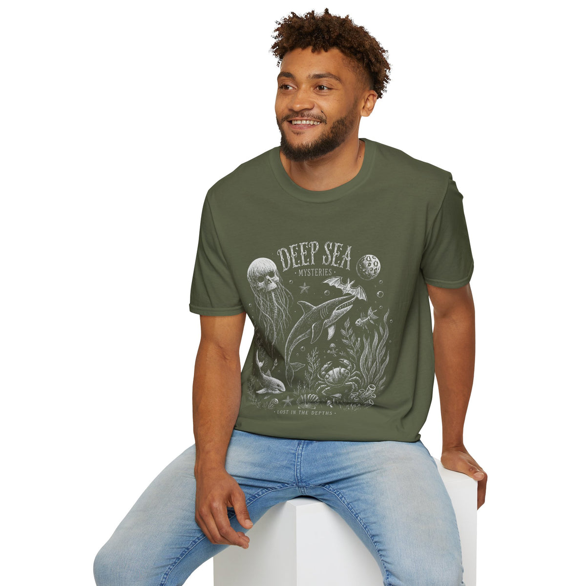 Deep Sea Mysteries T-Shirt — Vintage Ocean Creature Graphic Tee