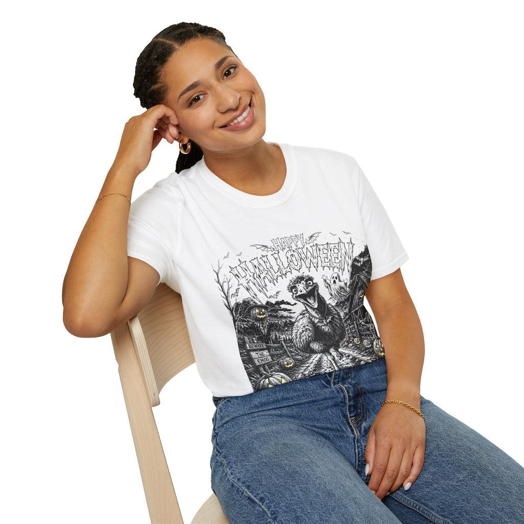 Halloween Vintage Goose T-Shirt — Happy Halloween Retro Horror Graphic