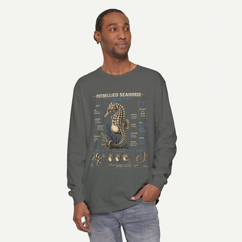 Seahorse Anatomy Long Sleeve Tee