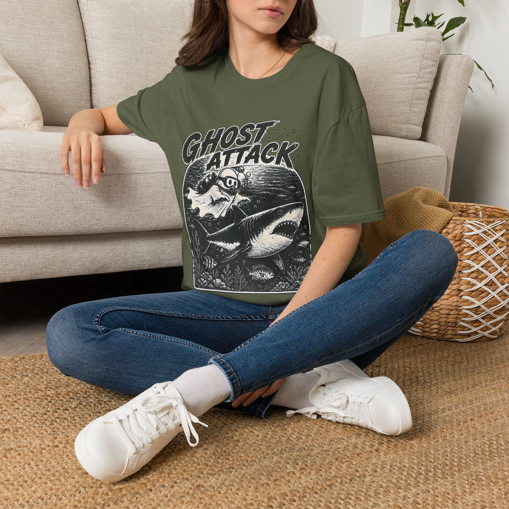 Ghost Attack T-Shirt — Vintage Horror Graphic Tee