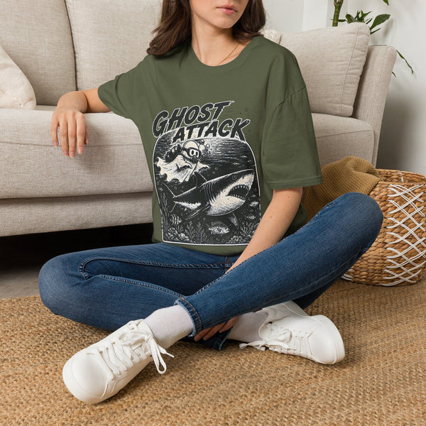 Ghost Attack T-Shirt — Vintage Horror Graphic Tee