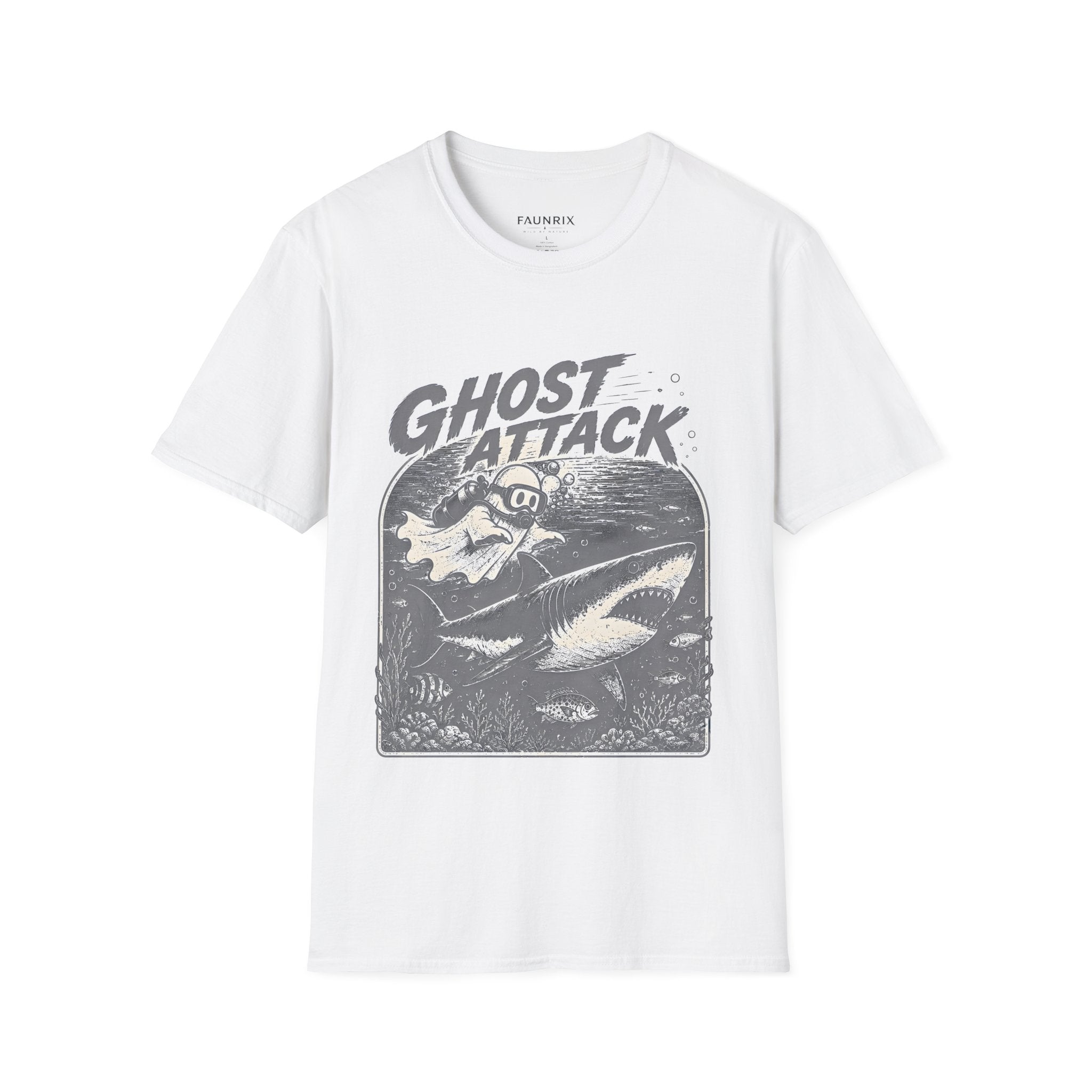 Ghost Attack T-Shirt — Vintage Horror Graphic Tee Secondary image