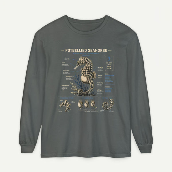 Seahorse Anatomy Long Sleeve Tee