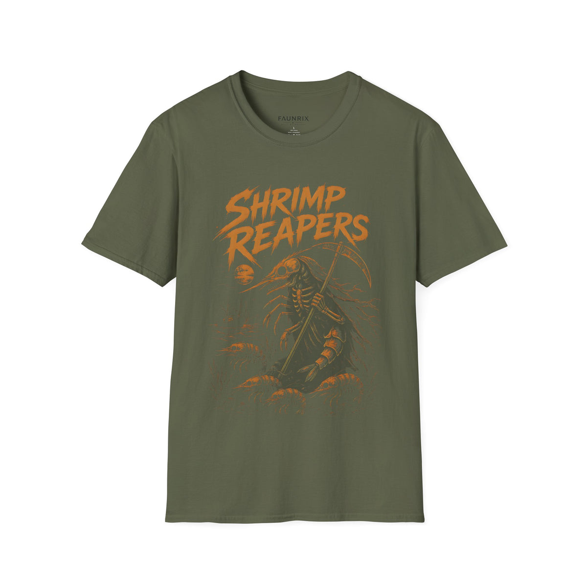 Shrimp Reapers T‑Shirt — Vintage Horror Seafood Graphic Tee
